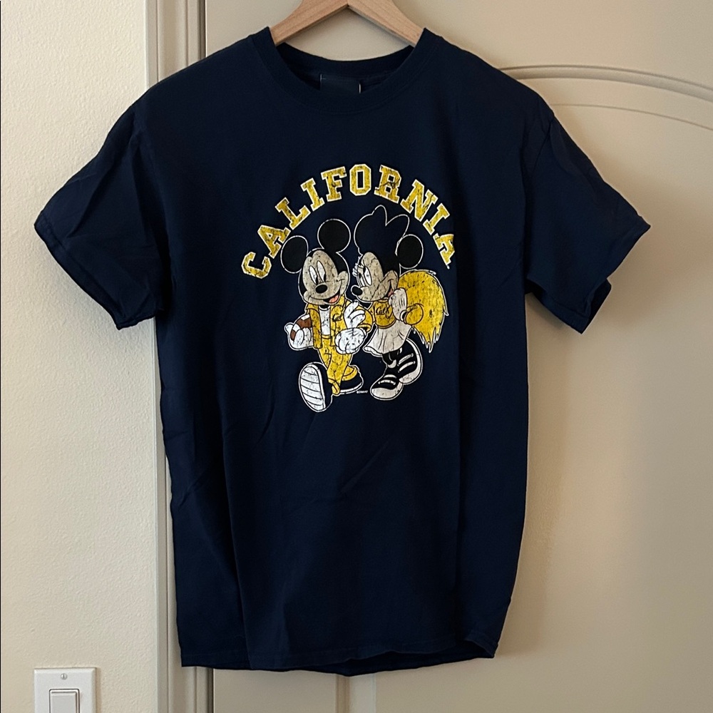 Disney UC Berkeley Cal Navy Blue Mickey and Minnie T-Shirt